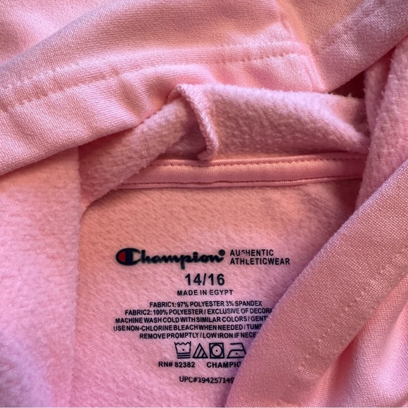 Champion 14-16 Pink Barbie Hoodie Sweatshirt - Picture 4 of 5